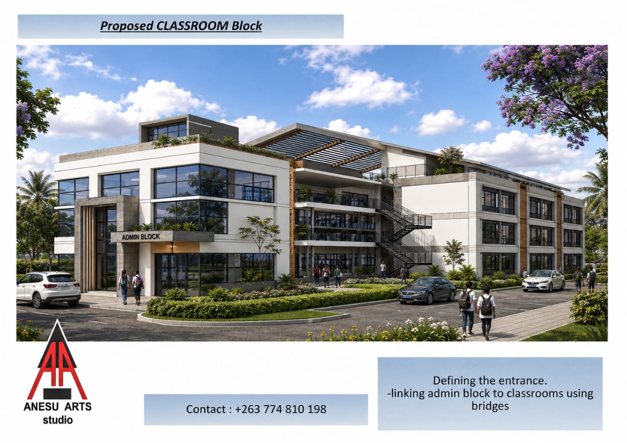 Proposed classroom block architecture board